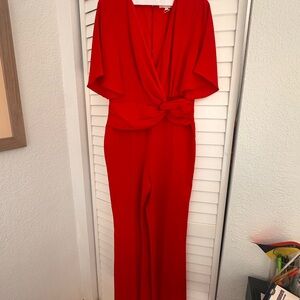Elegant Red Women's Jumpsuit